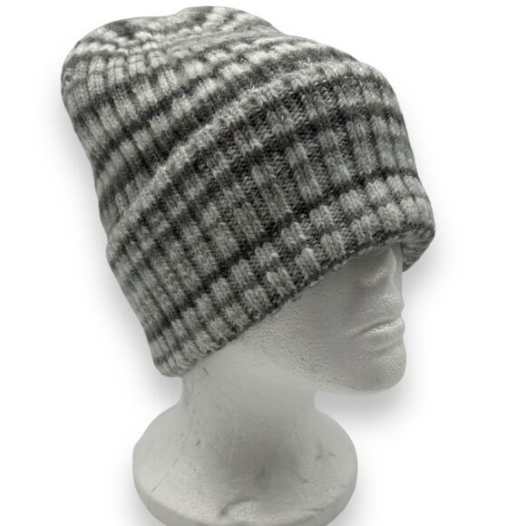 NEW Jocelyn Space Dyed Knit Hat Grey Multi Neutral Gray Winter Beanie Ribbed NWT - Picture 1 of 8